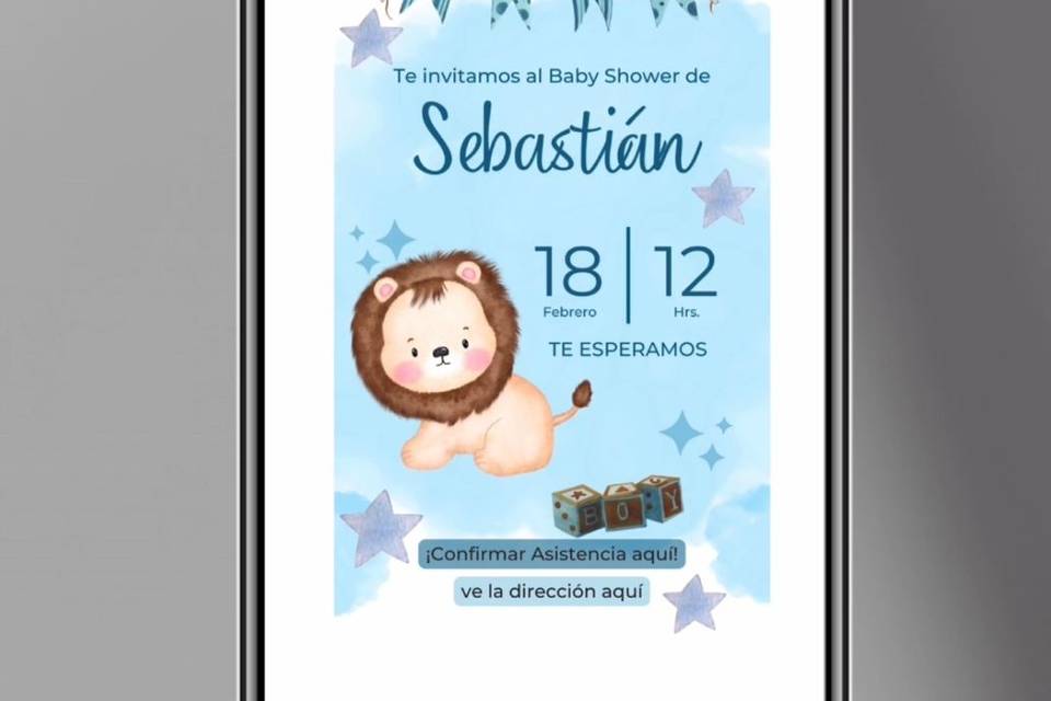 Invitación baby shower niña