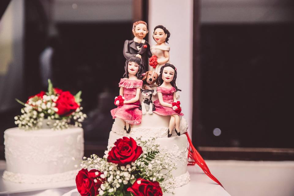 Novios en fondant