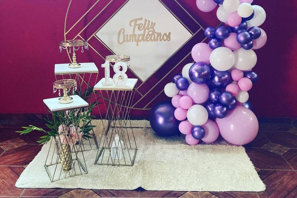 Decoración con globos