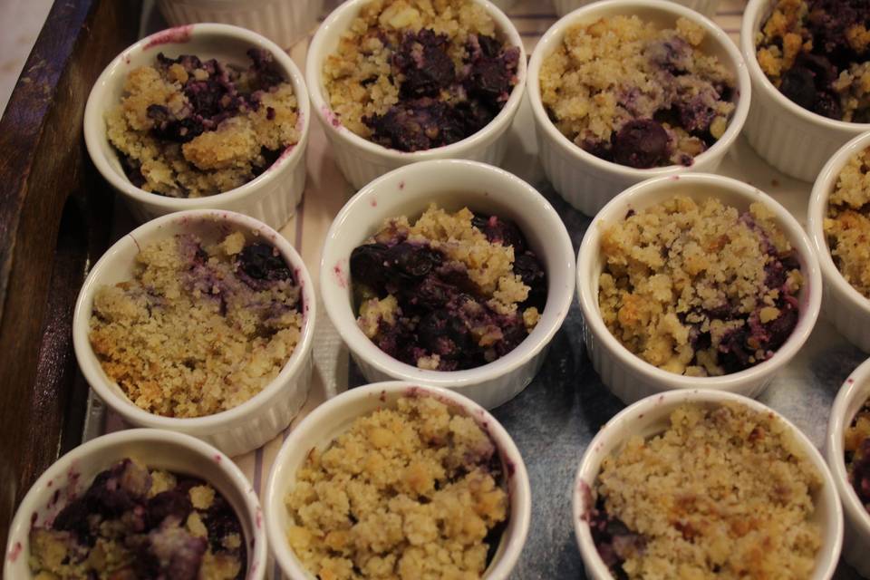 Crumble de arandano