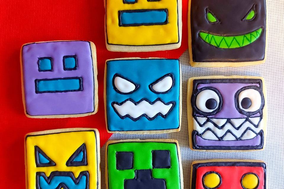 Galletas geometry dash, 6cm