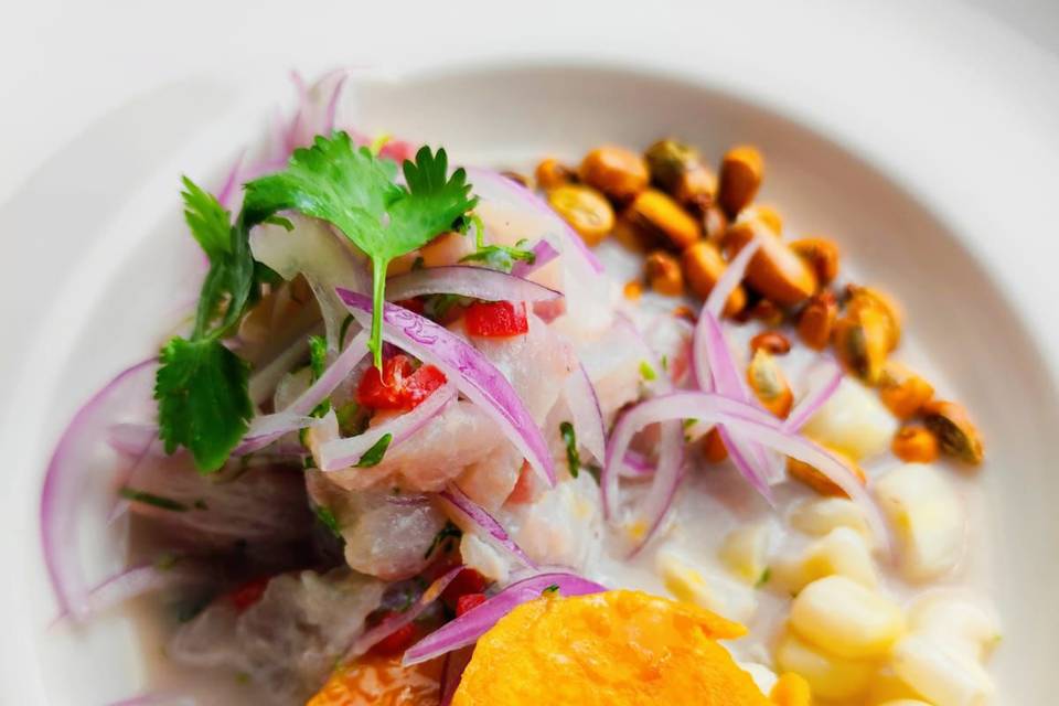 Entrada de ceviche