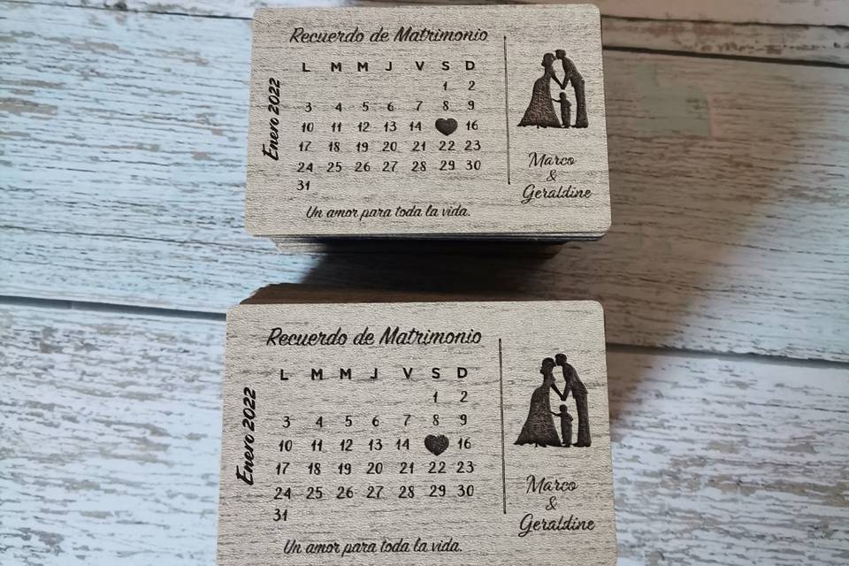 Calendario imantado