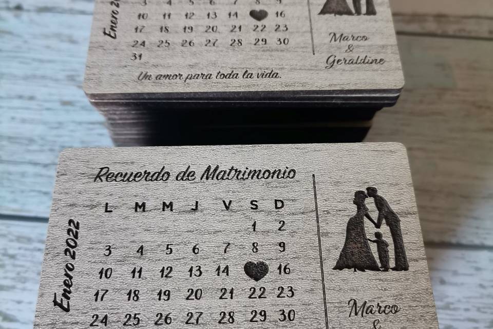 Calendario imantado