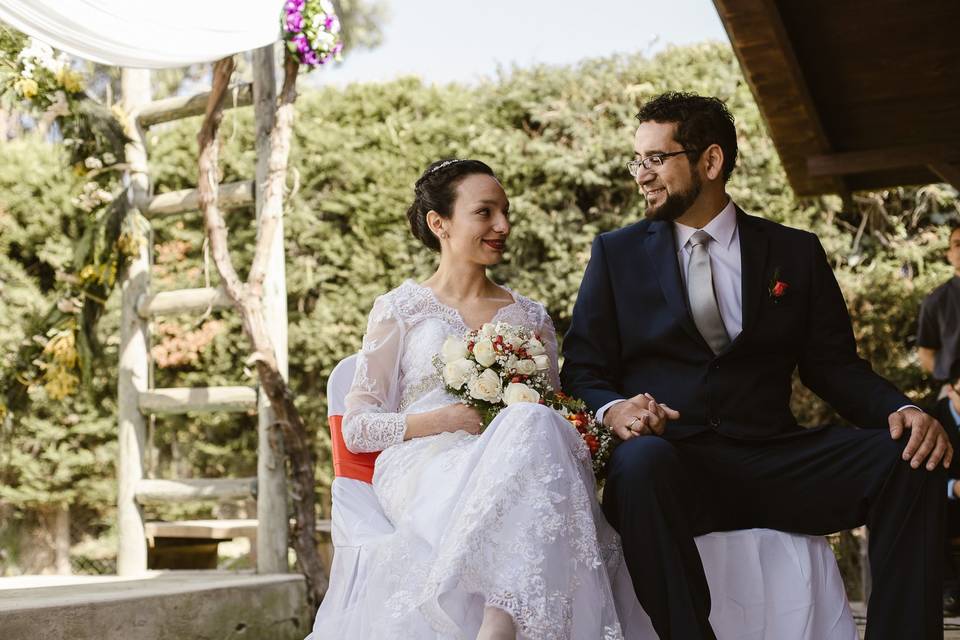 Mirada de los novios