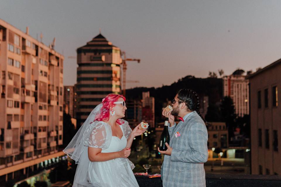 Capturando momentos del matrimonio