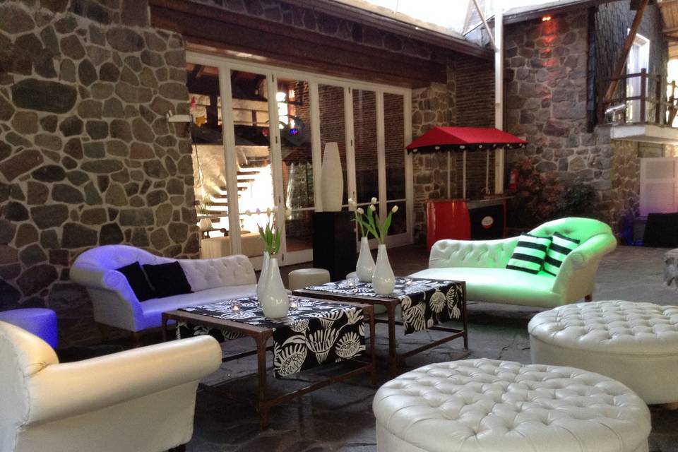 Lounge en el salón jardín cordillera