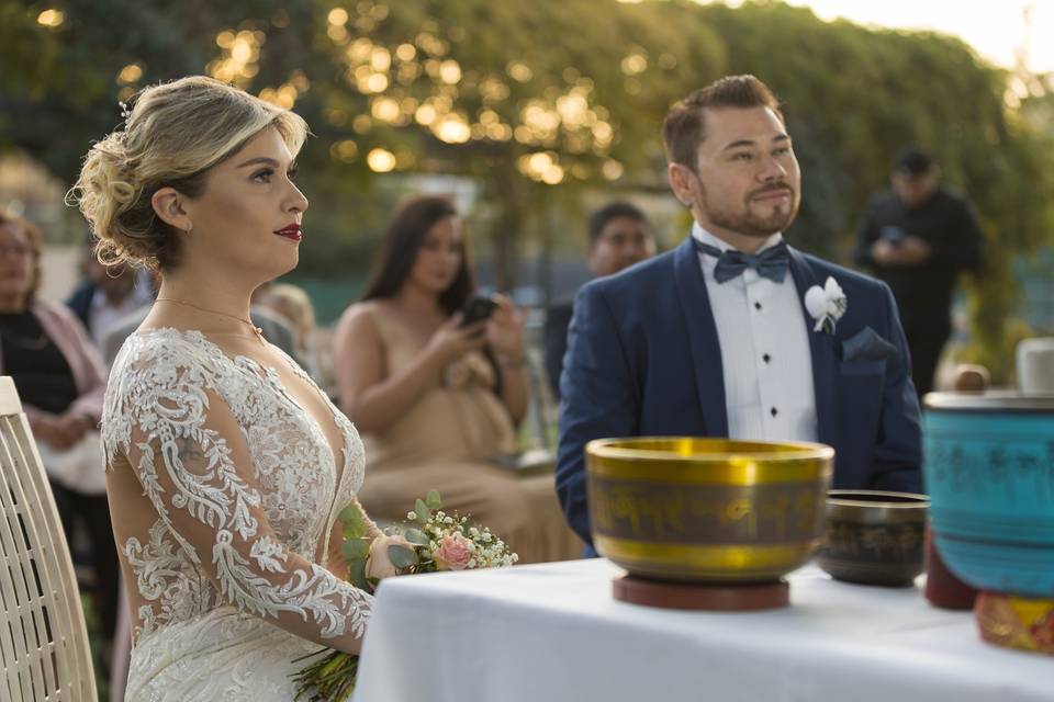 Fotos de momentos especiales durante su boda