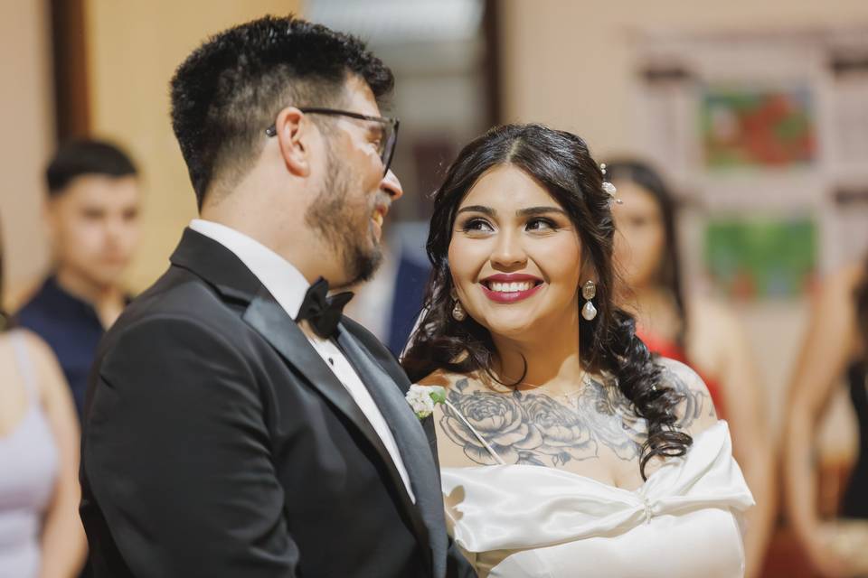 Fotos de momentos especiales durante su boda