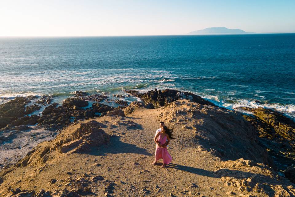 Pre-boda con drone