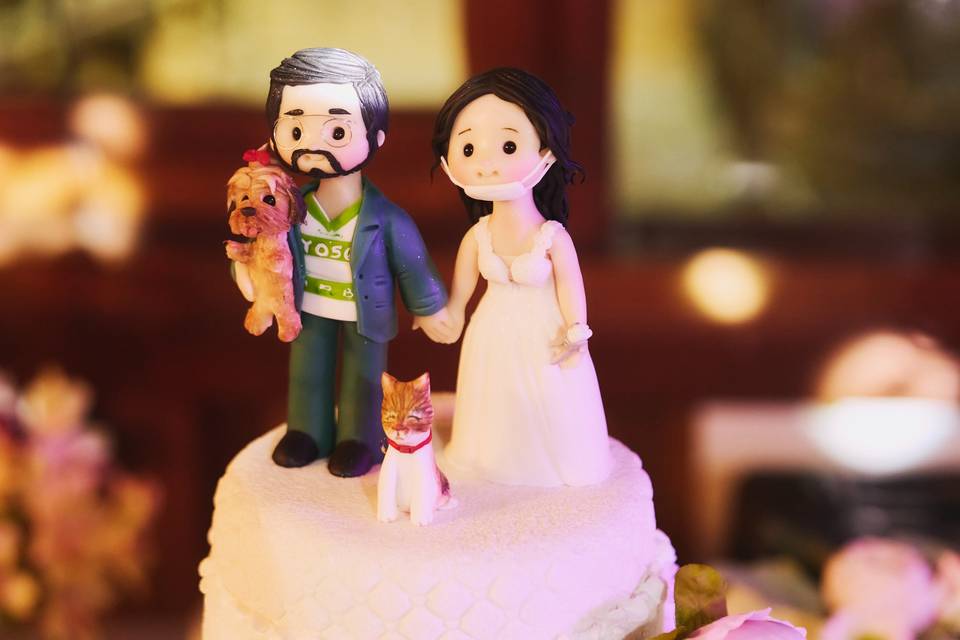 Novios de torta