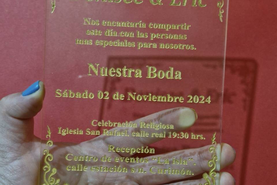 Parte de matrimonio transparen