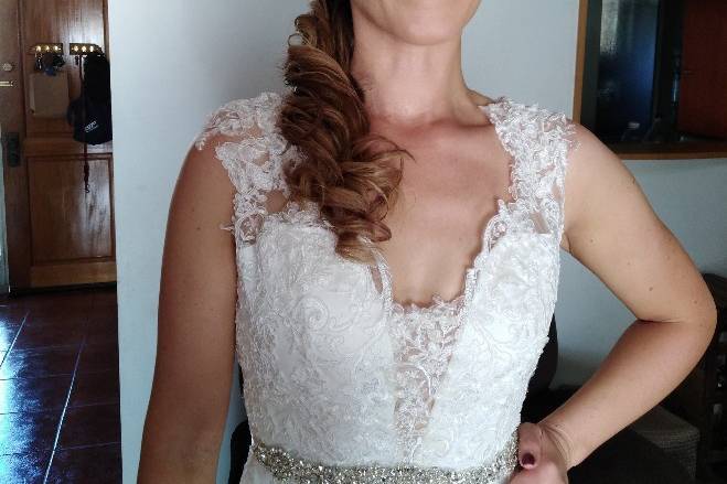 Maquillaje y peinado novia