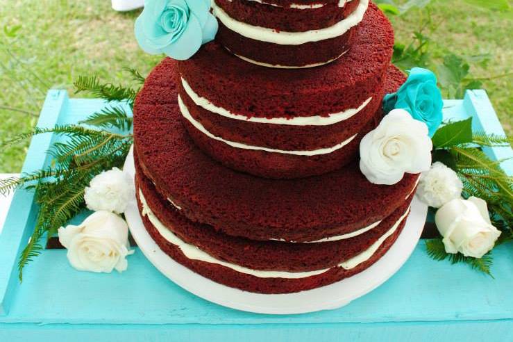 Cake desnudo red velvet