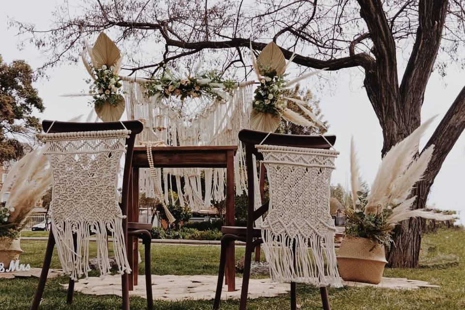 Altar boho chic