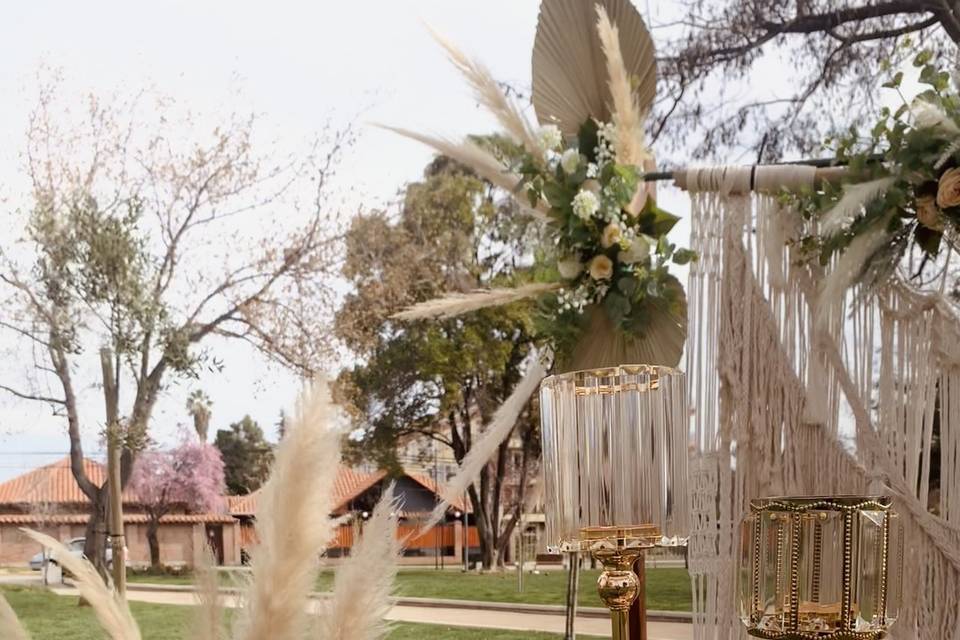 Altar boho chic