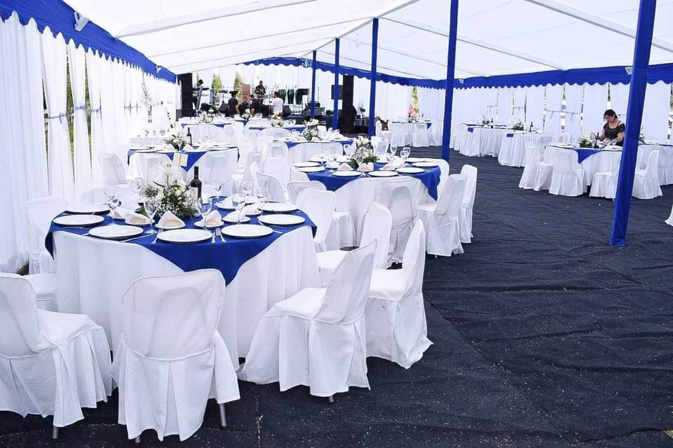 Evento en tonos azul