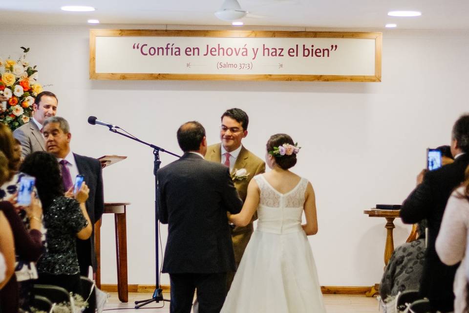 Entrega de la novia