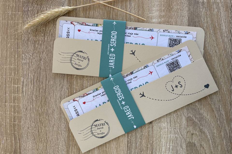 Invitación Boarding Pass