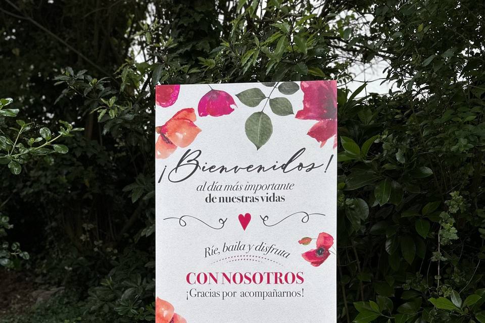 Cartel de Bienvenida