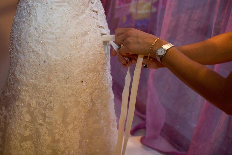 Preparación de la novia