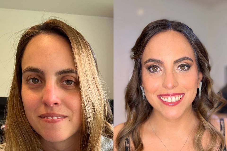 Novia antes y después
