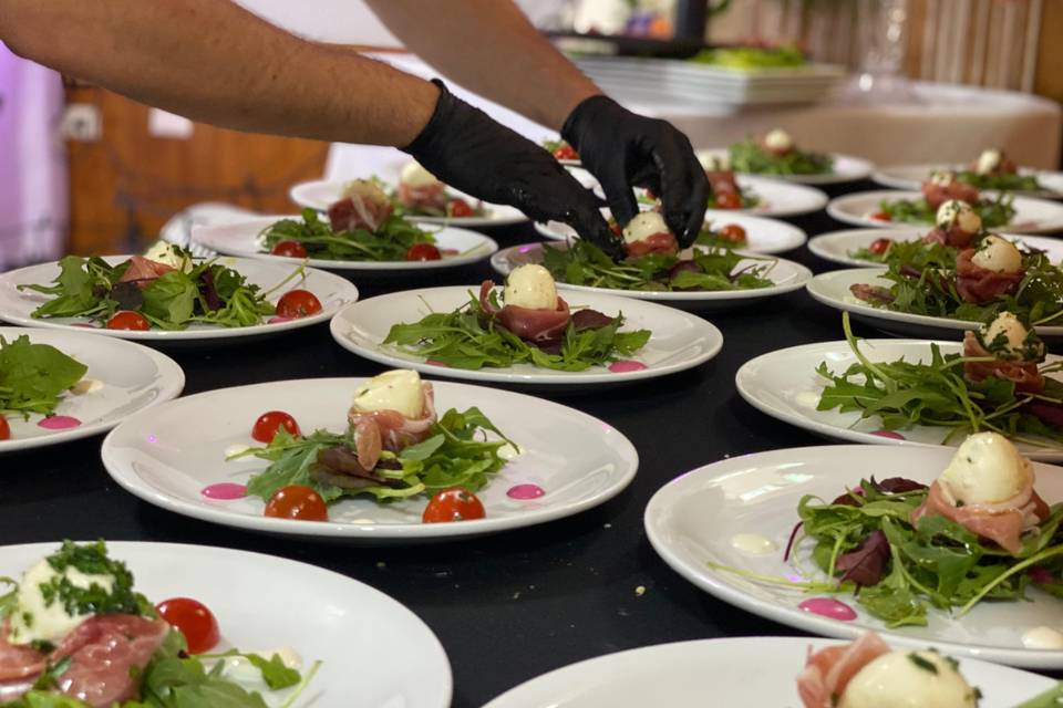 Serrano y burrata