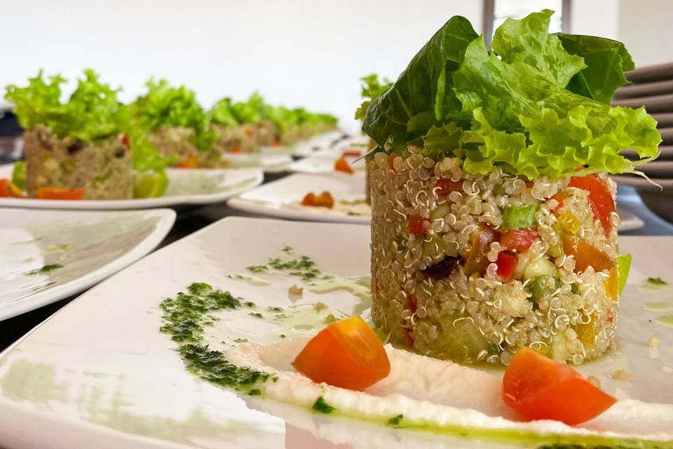 Timbal de quinoa