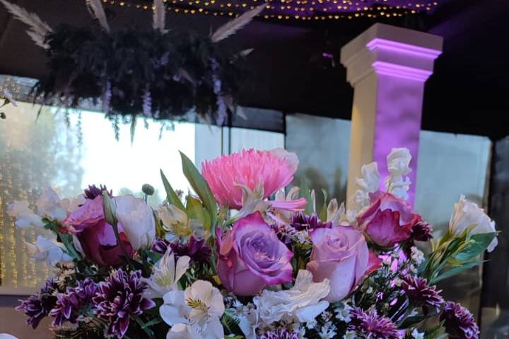 Detalle mesa de novios