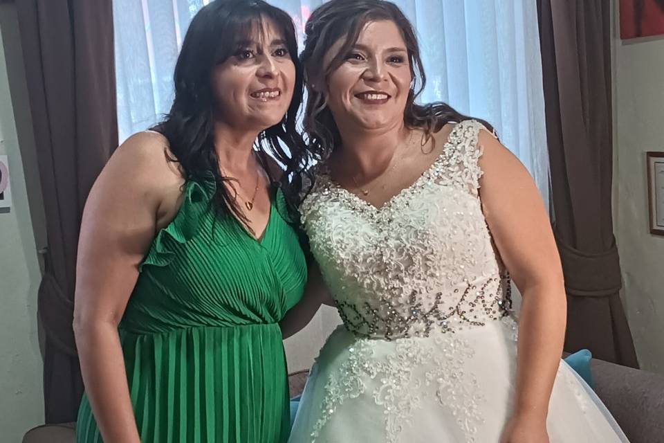 Novia y invitada