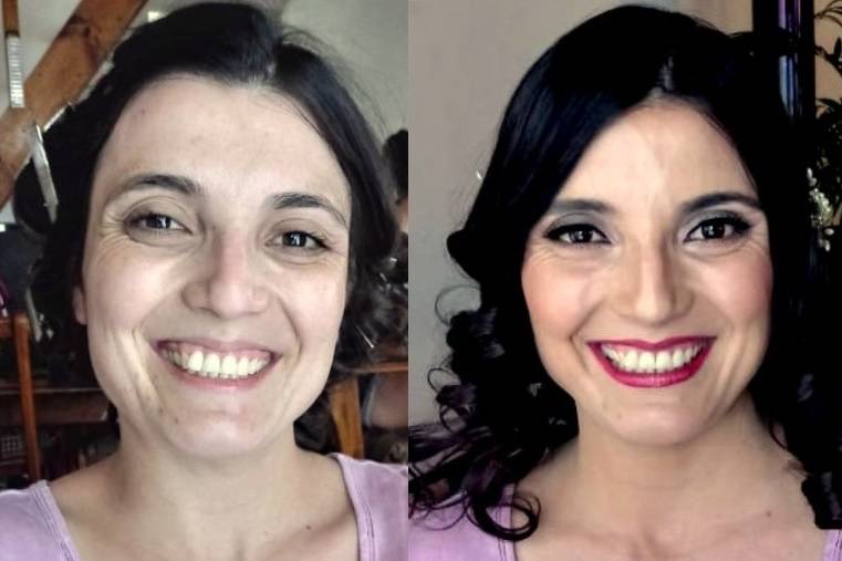 Novia nataly (antes y después)