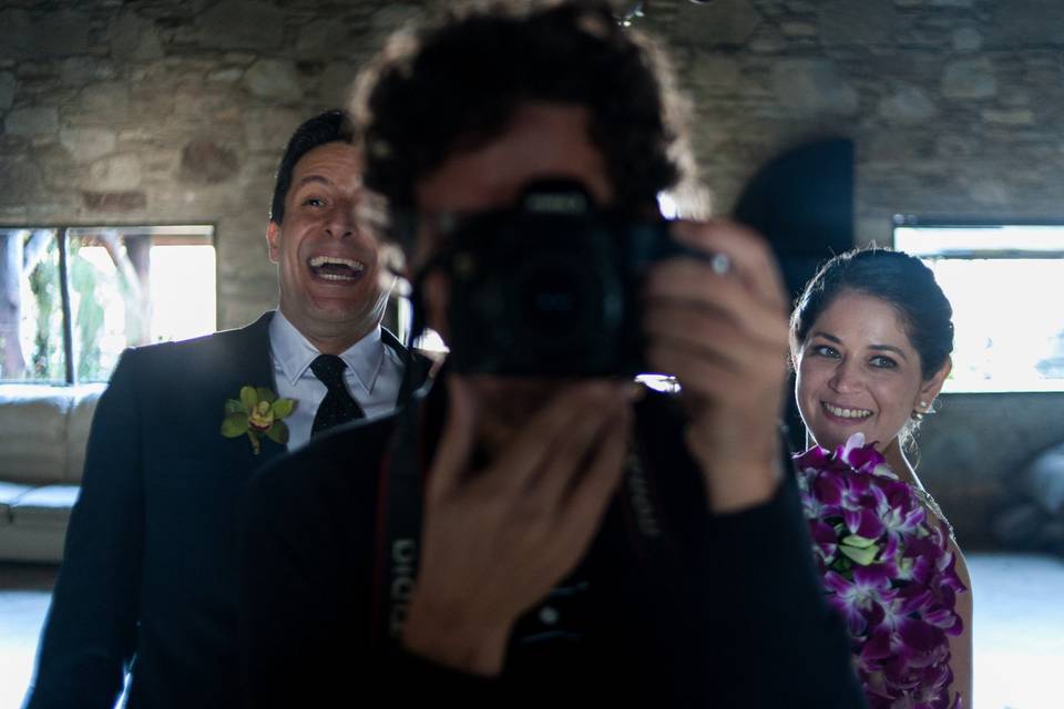 Autorretrato con los novios