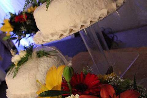 Torta con flores