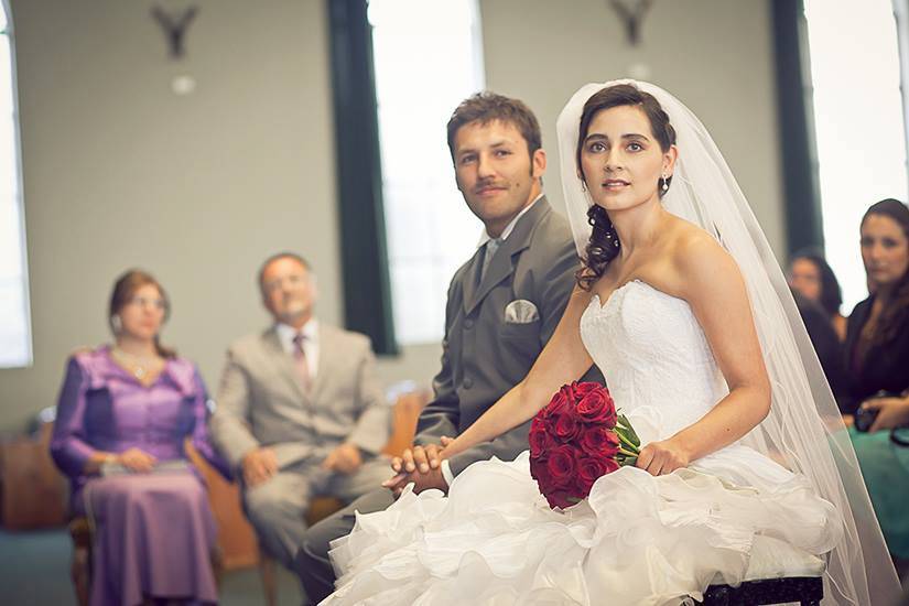 Pareja en ceremonia