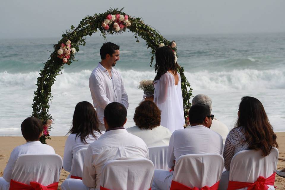 Ceremonia en la costa