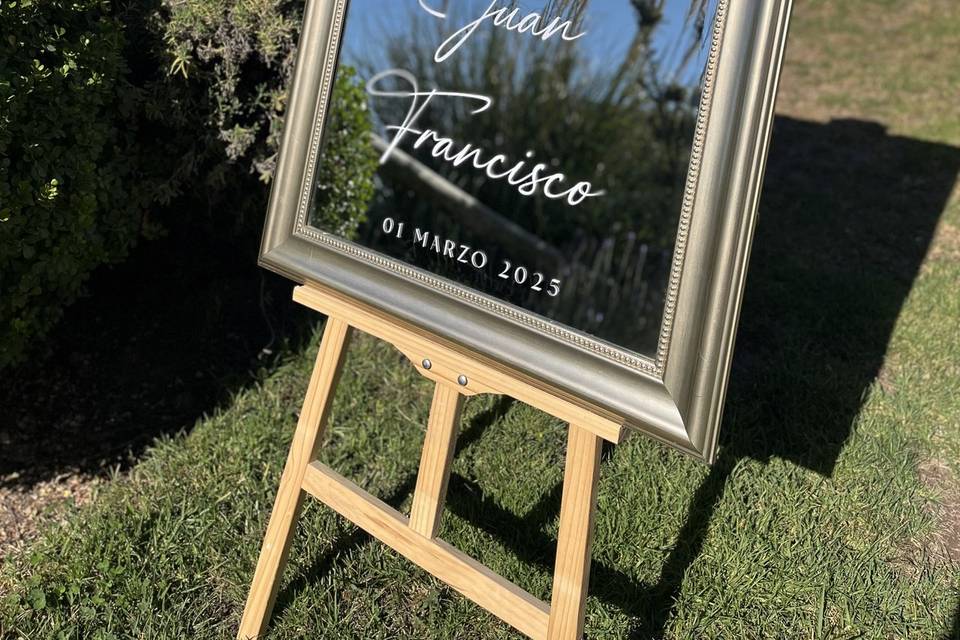 Espejo bienvenida