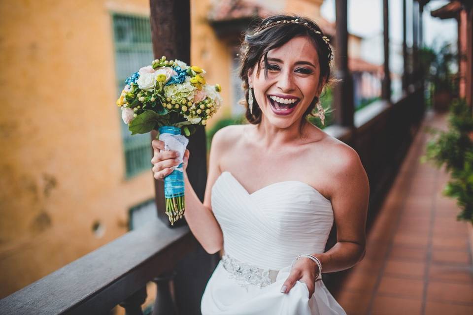 Novia feliz