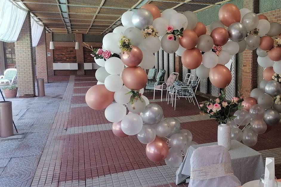 Corazón de globos