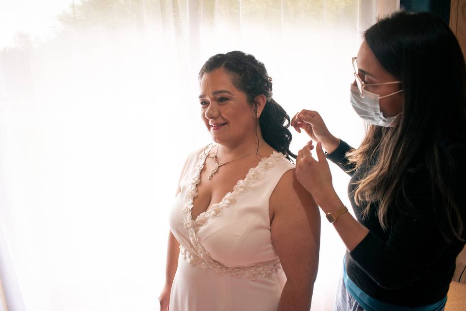 Peinado y maquillaje novia