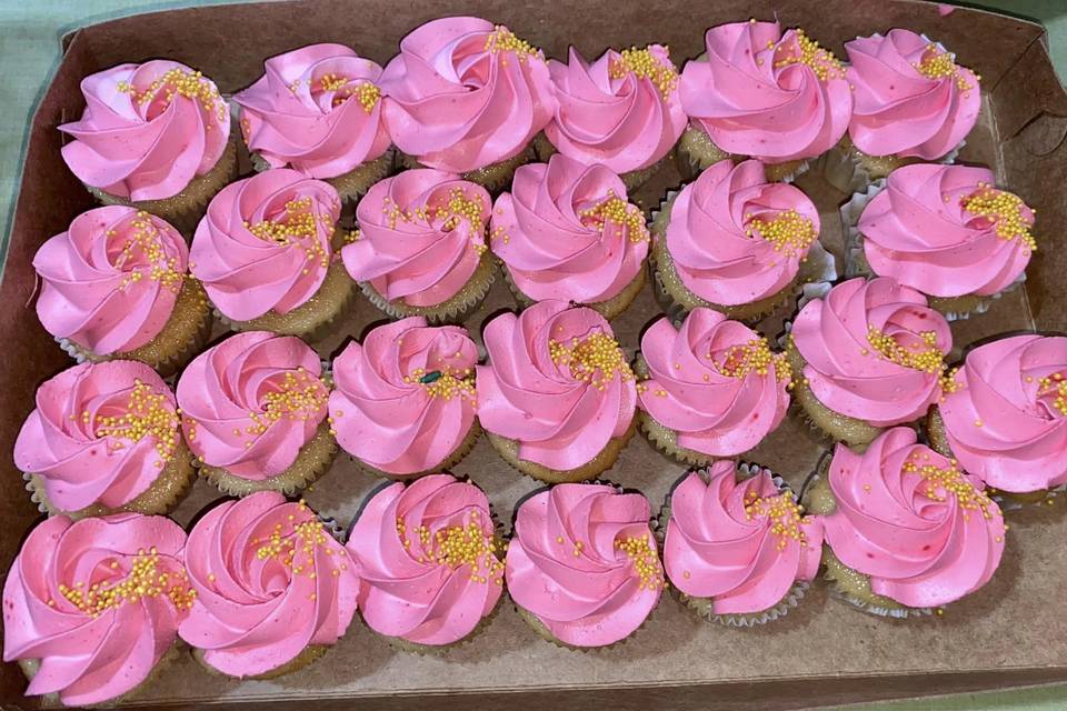 Cupcakes rosas