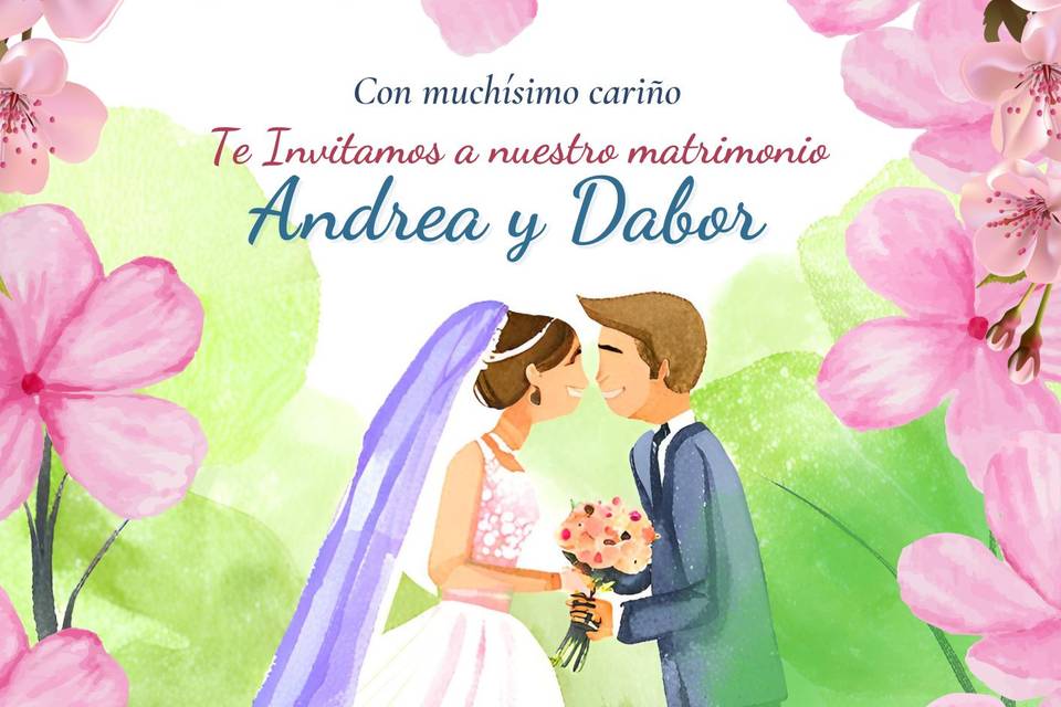 Invitación con ilustración IA