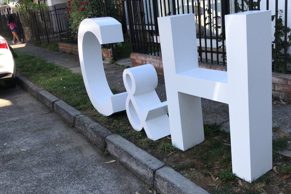 Pack letras gigantes 3D