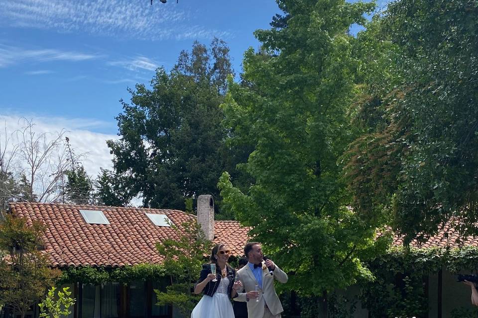 Llegaron los novios!!