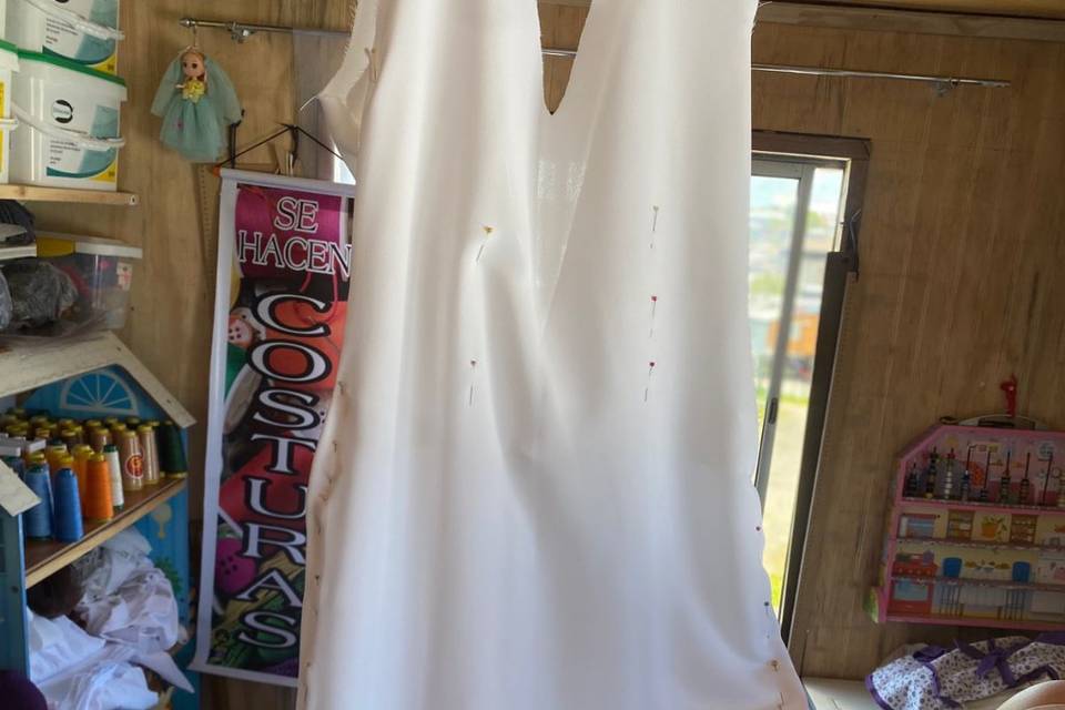 Confección de vestido de novia