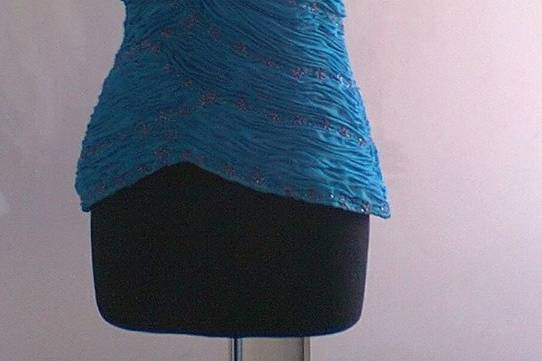 Corset detalles en sherry