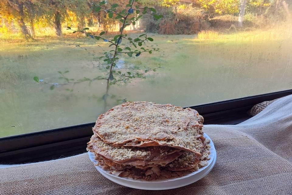 Torta de milhojas rústica