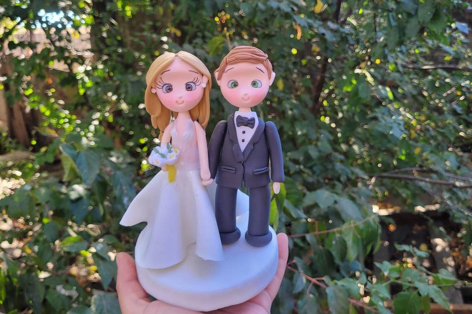 Figuritas personalizadas para la torta de novios