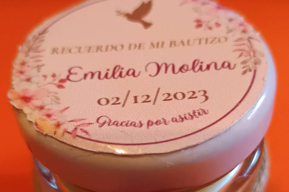 Vela aromática personalizada