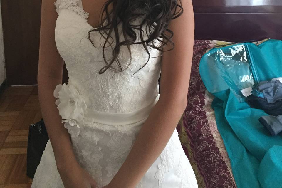 Maquillaje y peinado novia