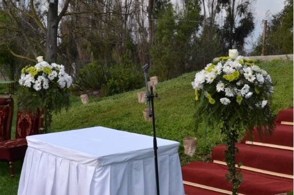 Flores para la ceremonia